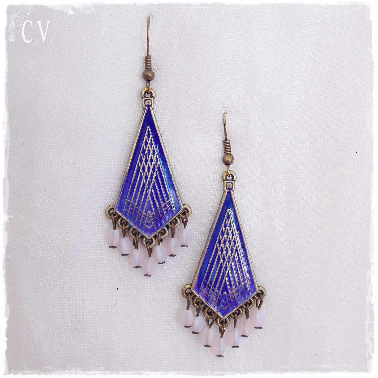 Geometric Chandelier Earrings
