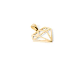 Geometric Diamond Necklace Charm