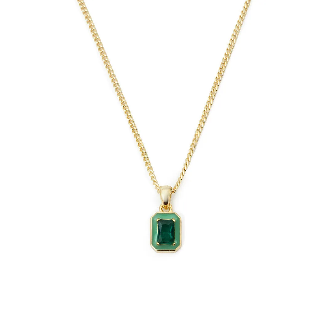 Gold Green Blush Necklace - Limited Edition