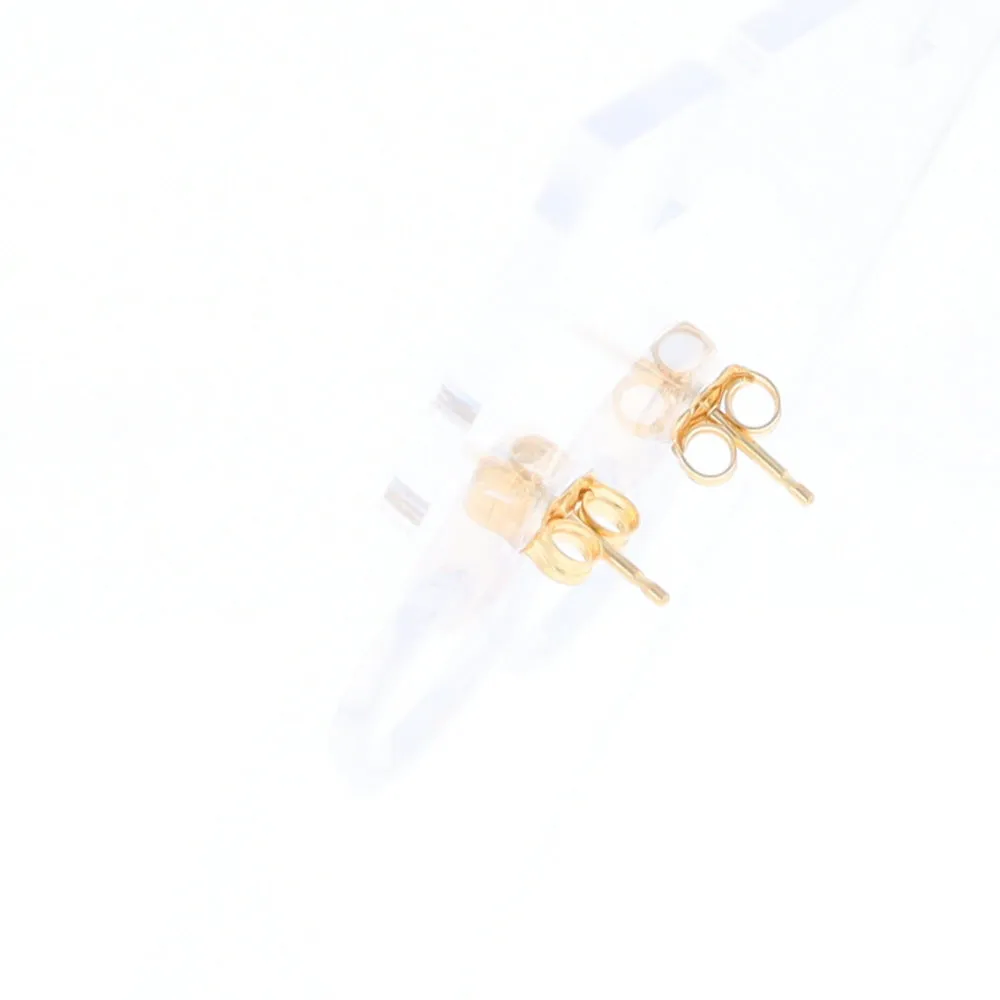 Gold Quartz Rectangle Inlaid Knocker Earrings - G2