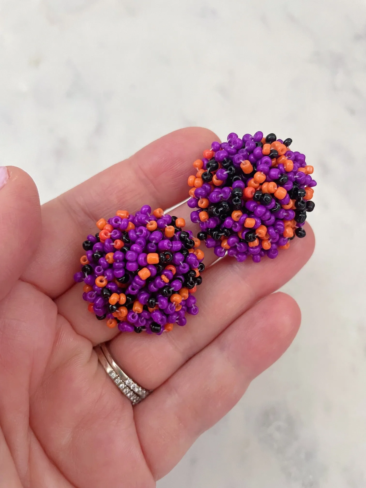 Halloween Beaded Earrings