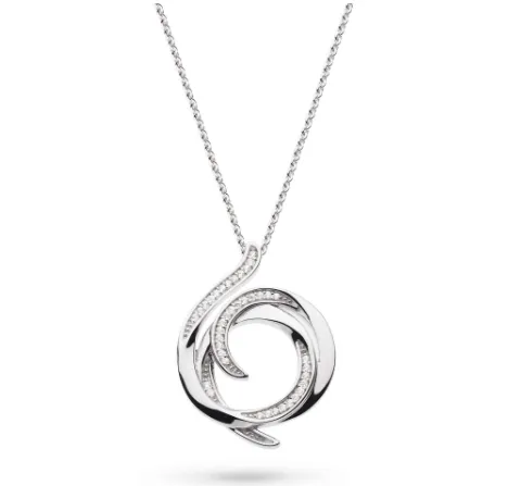 Helix Wrap Pavé Necklace