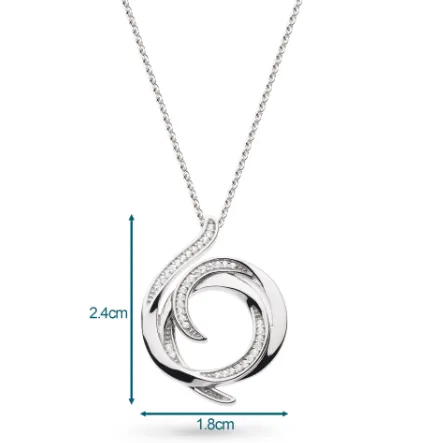 Helix Wrap Pavé Necklace