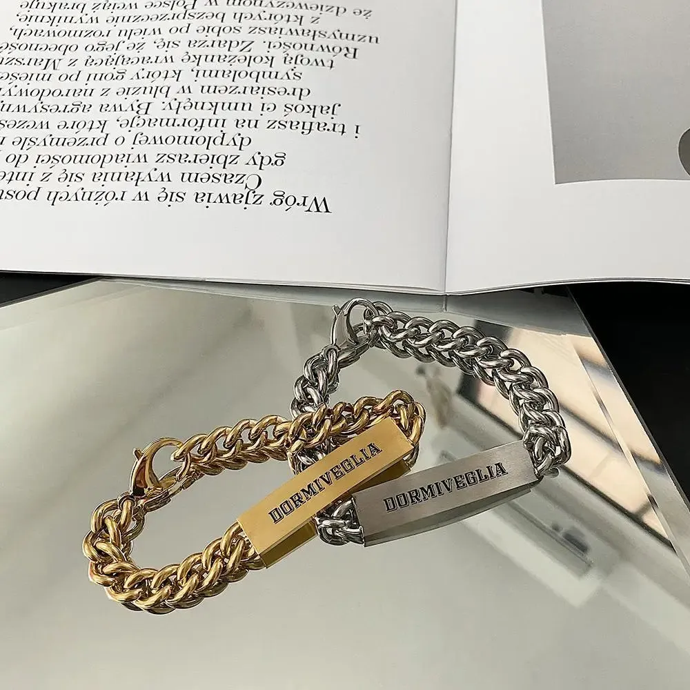 Hip-Hop Style Lettering Bracelet
