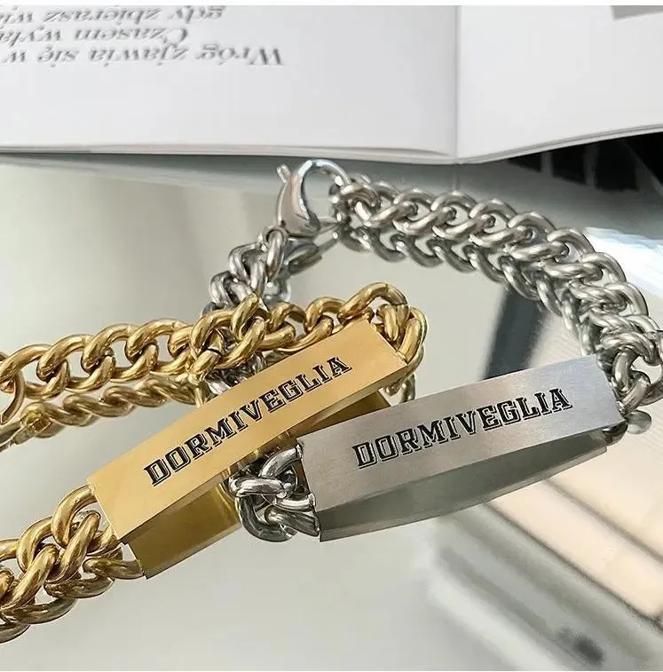 Hip-Hop Style Lettering Bracelet