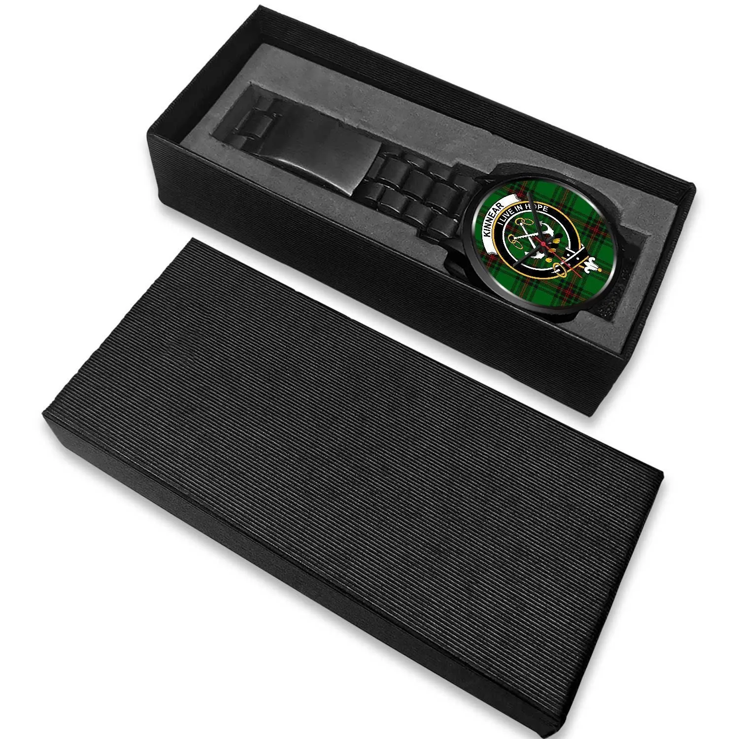 Kinnear Clan Badge Tartan Black Watch