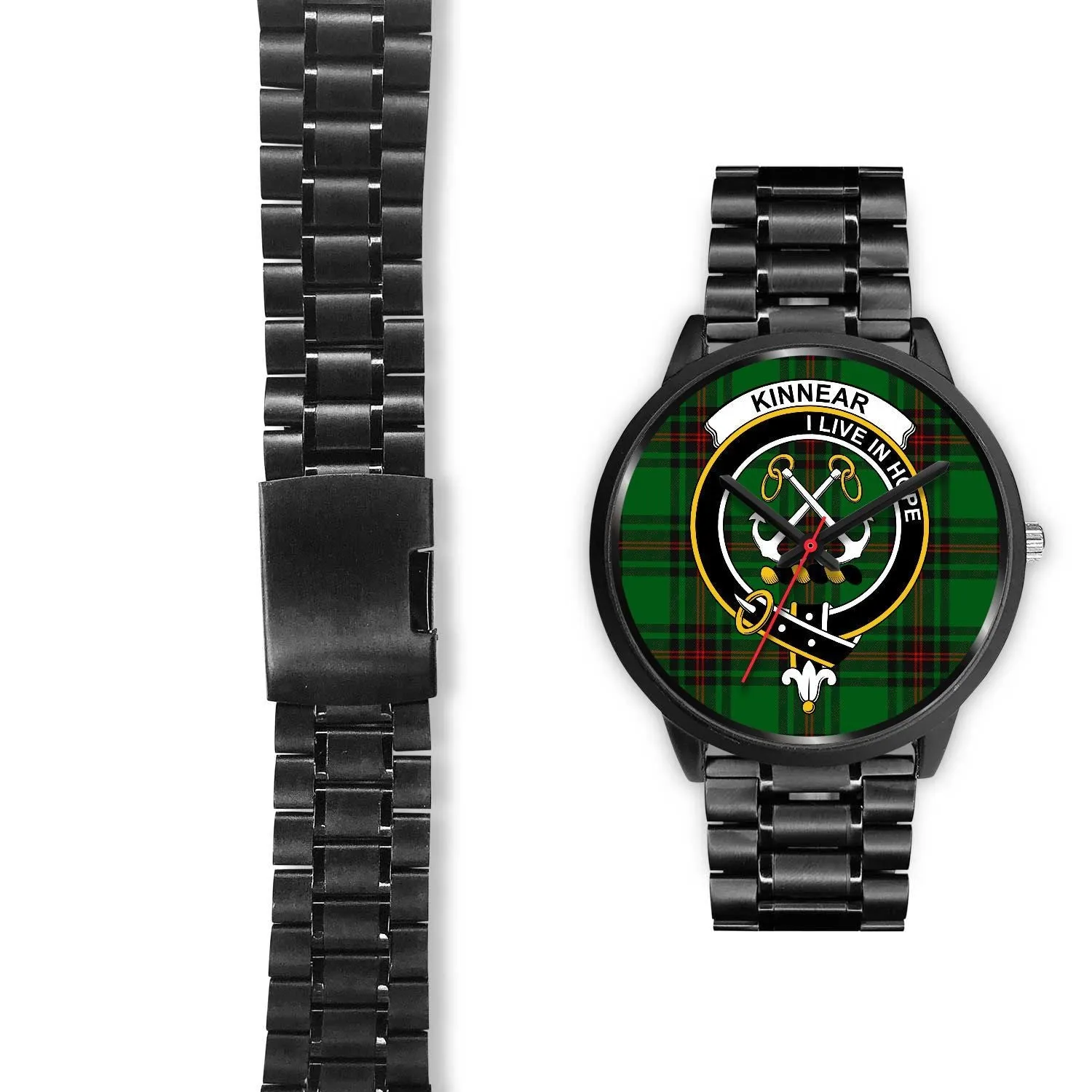 Kinnear Clan Badge Tartan Black Watch