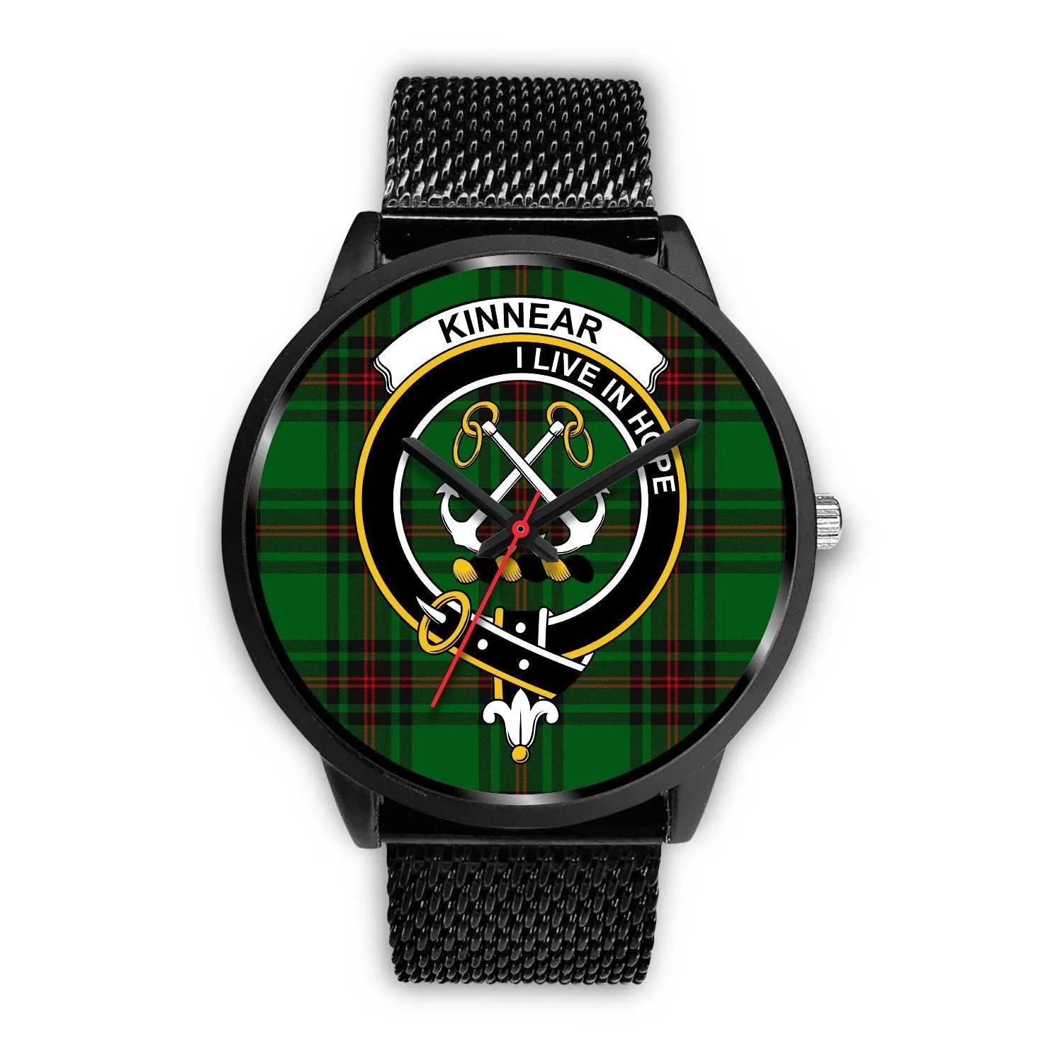 Kinnear Clan Badge Tartan Black Watch