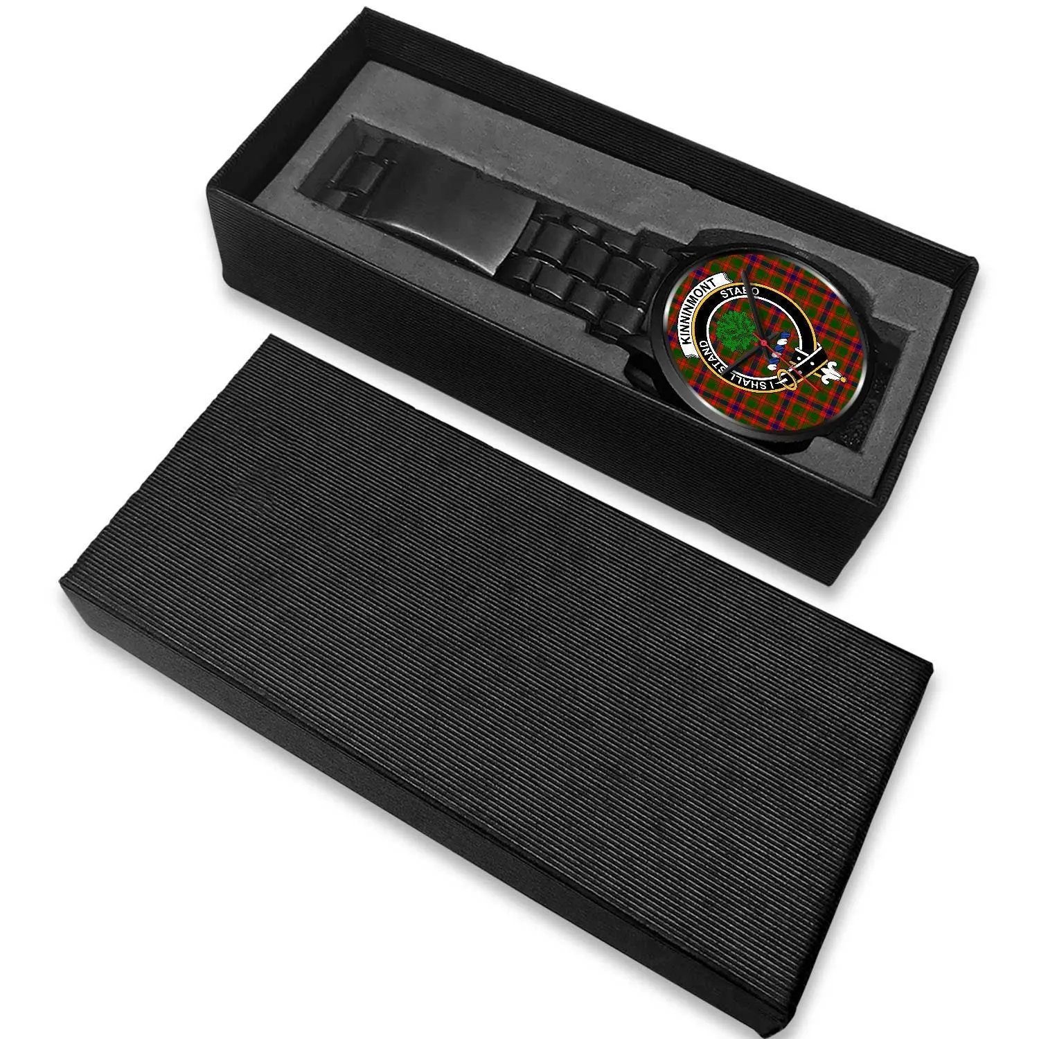 Kinninmont Clan Badge Tartan Black Watch