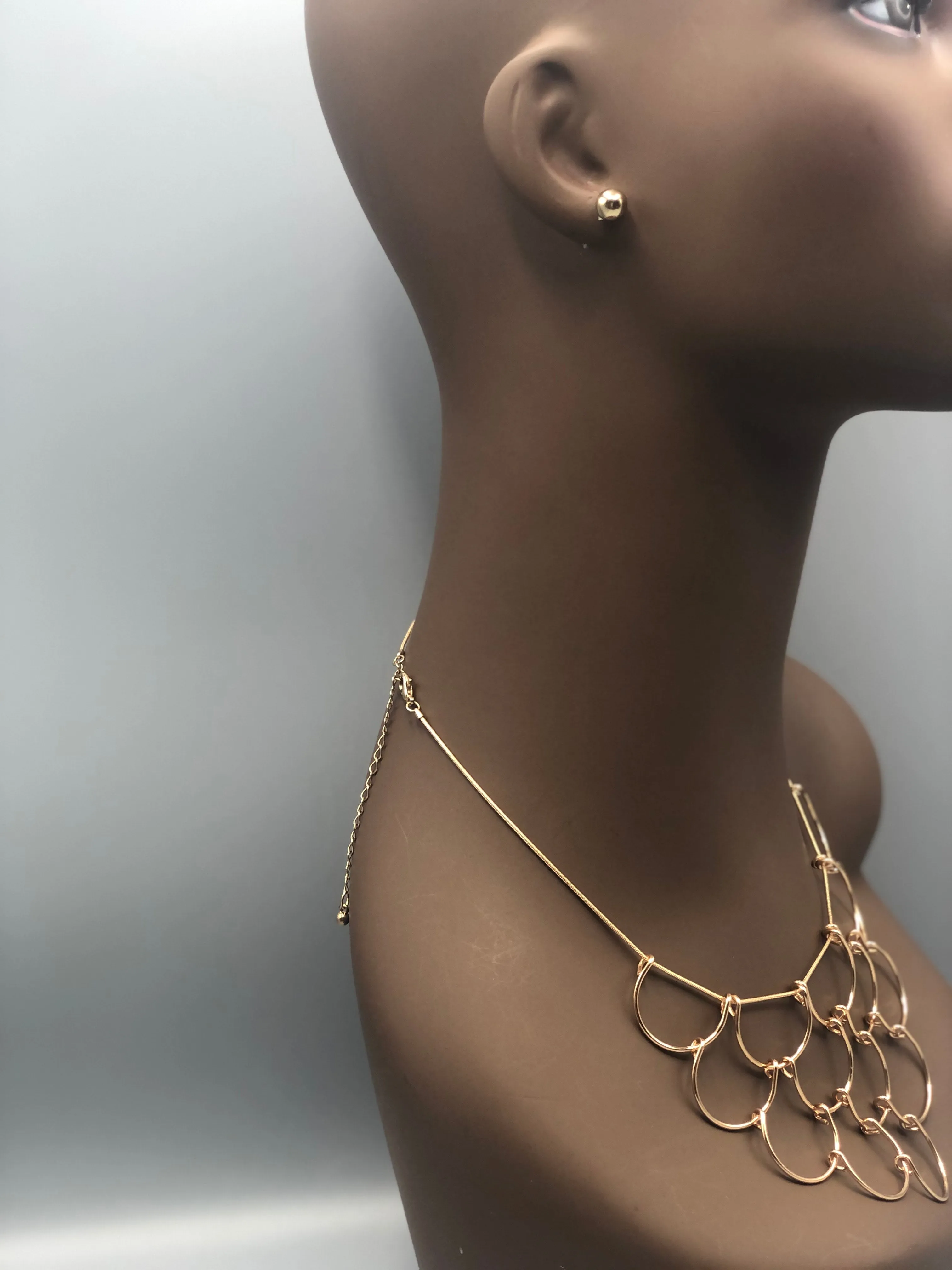 Kuma Bib Necklace & Earring Set