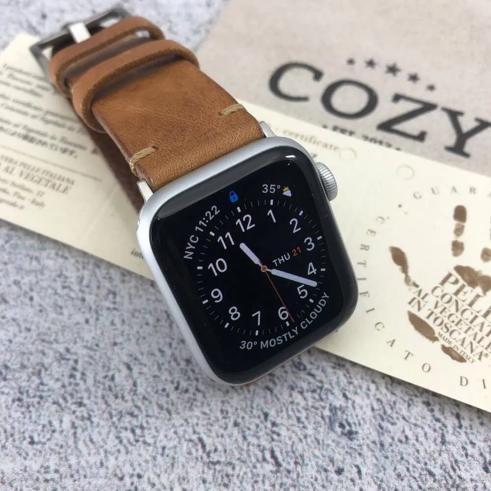 Leather Watch Strap, Vintage 402 | For Apple Watch