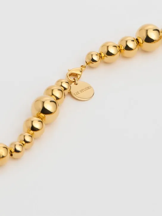 LIÉ STUDIO   Elly brass collar necklace 