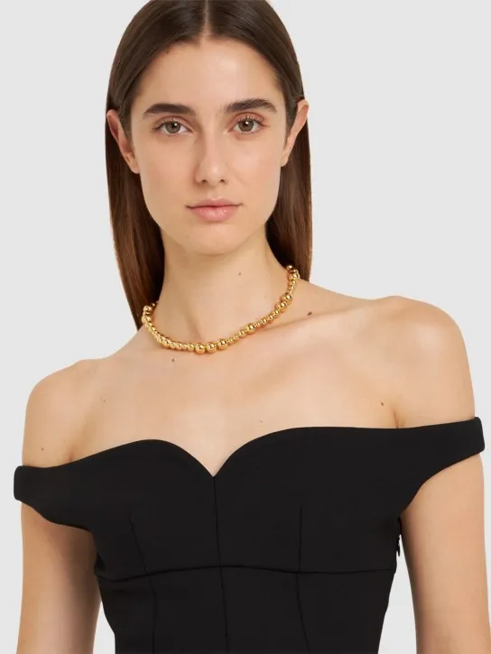 LIÉ STUDIO   Elly brass collar necklace 