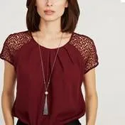 Long Diamante Ball Necklace