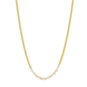 Luv Aj Ballier Curb Chain Necklace Gold