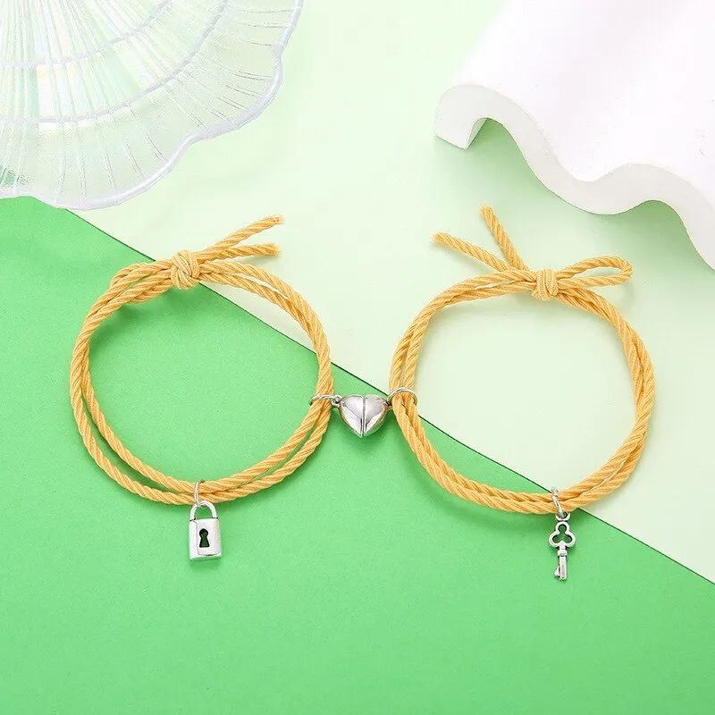 Magnet Paired Couple Bracelet For Lovers Distance Bracelet For Women Men