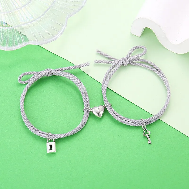 Magnet Paired Couple Bracelet For Lovers Distance Bracelet For Women Men