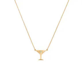 Martini Necklace | Emerald & Gold