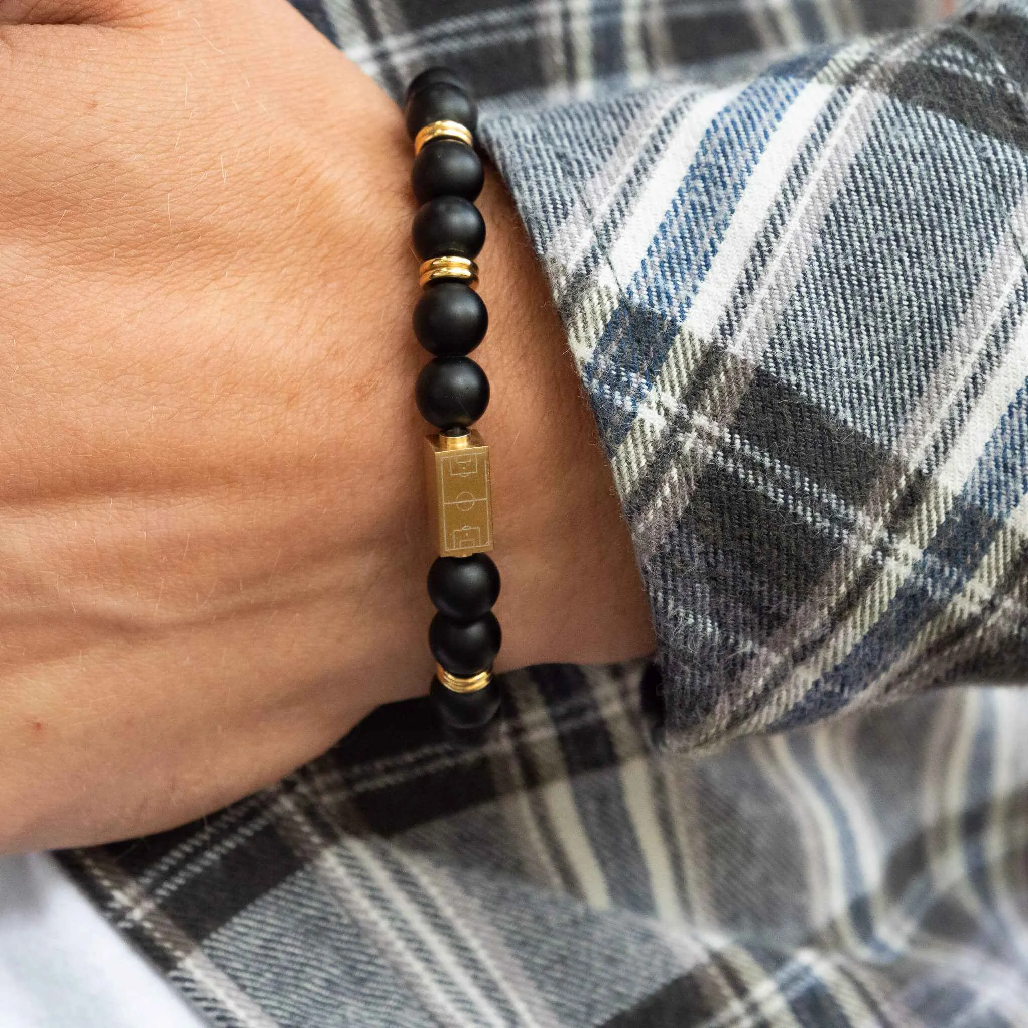 MATTE BLACK BRACELET (GOLD)