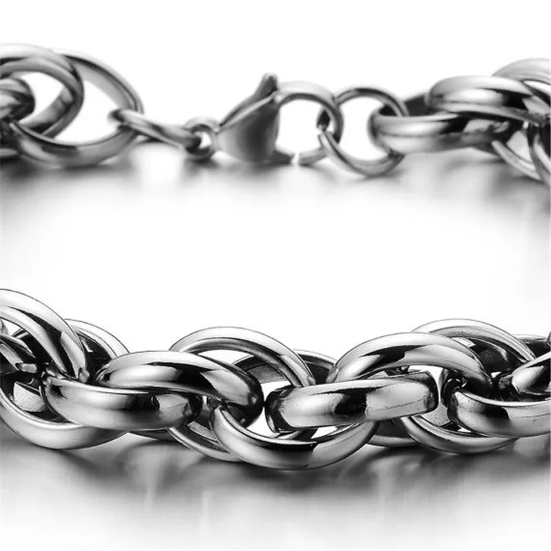 Men's And Women's Stainless Steel Electroplating Twist Bracelet