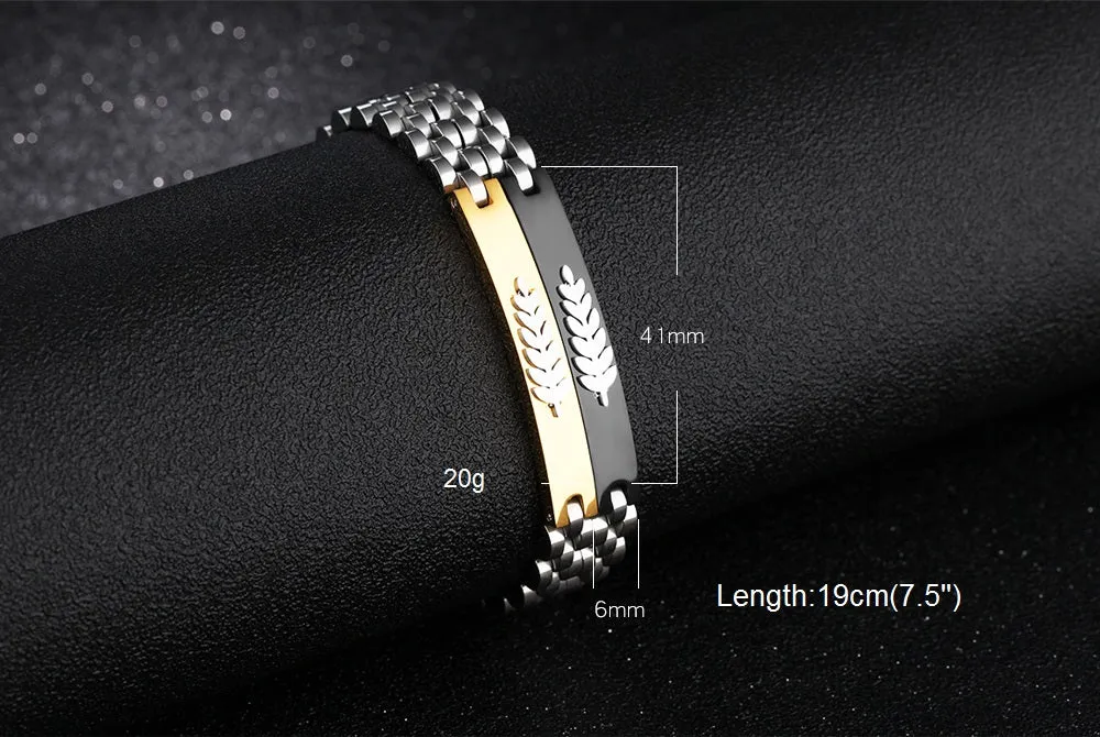 Men's Fashion Leaf Bracelet