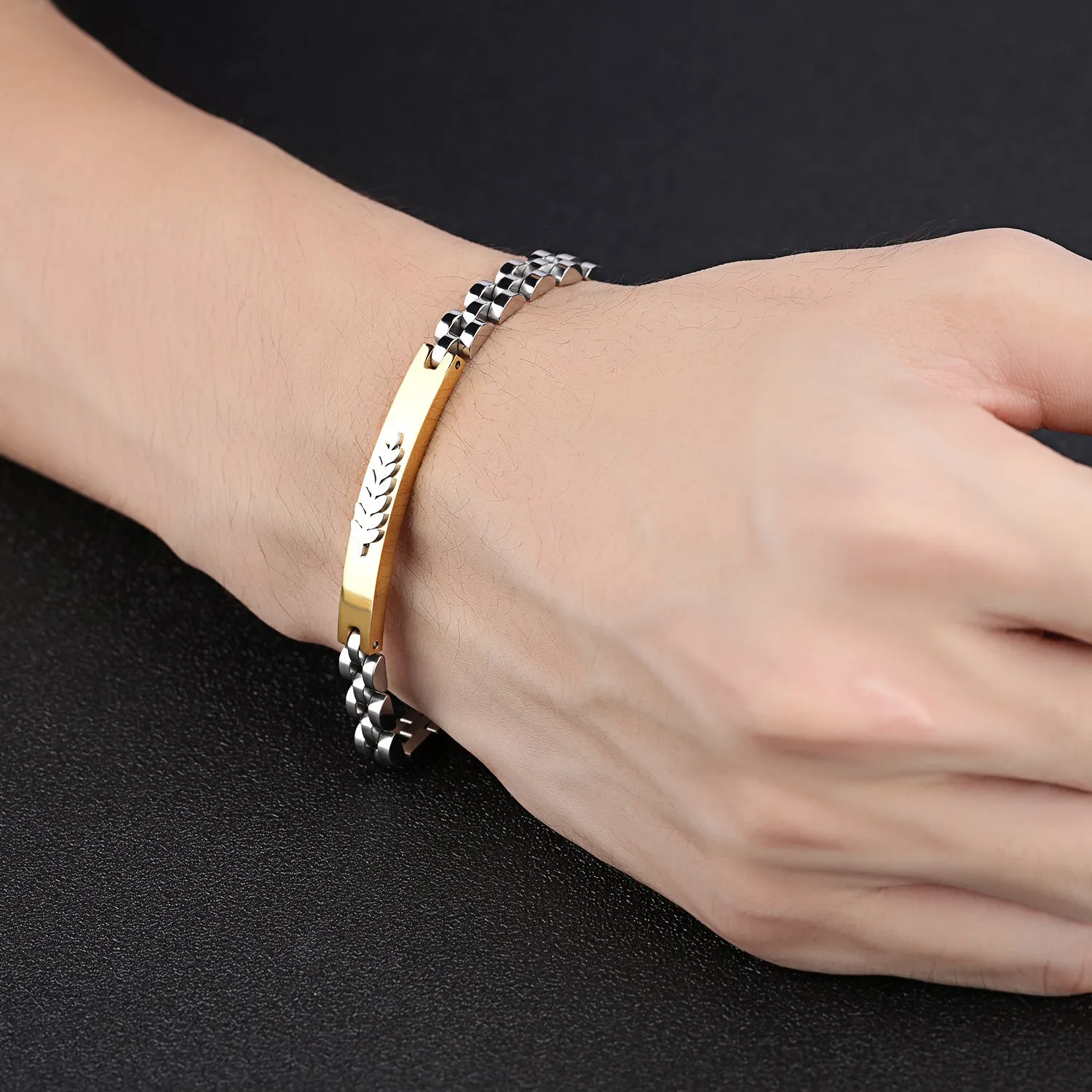 Men's Fashion Leaf Bracelet