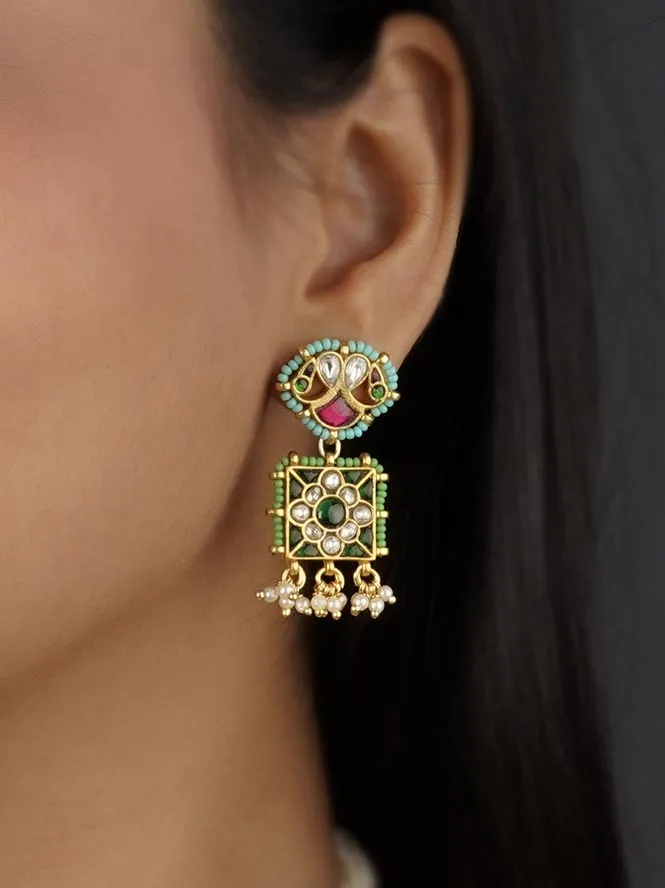 Multicolor Tribal Necklace Set - EK-SFSET260M