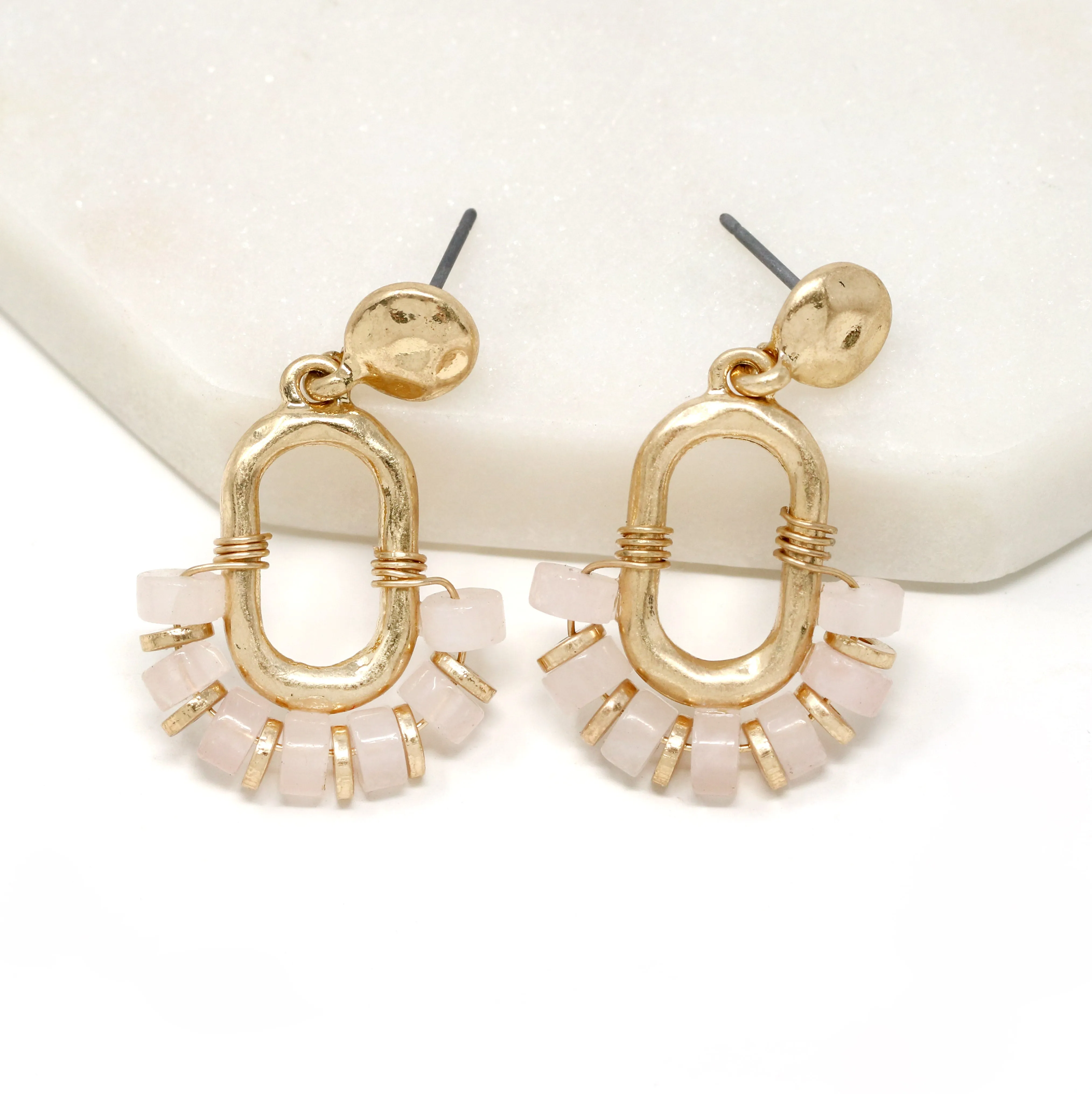 Natural Stone Earring