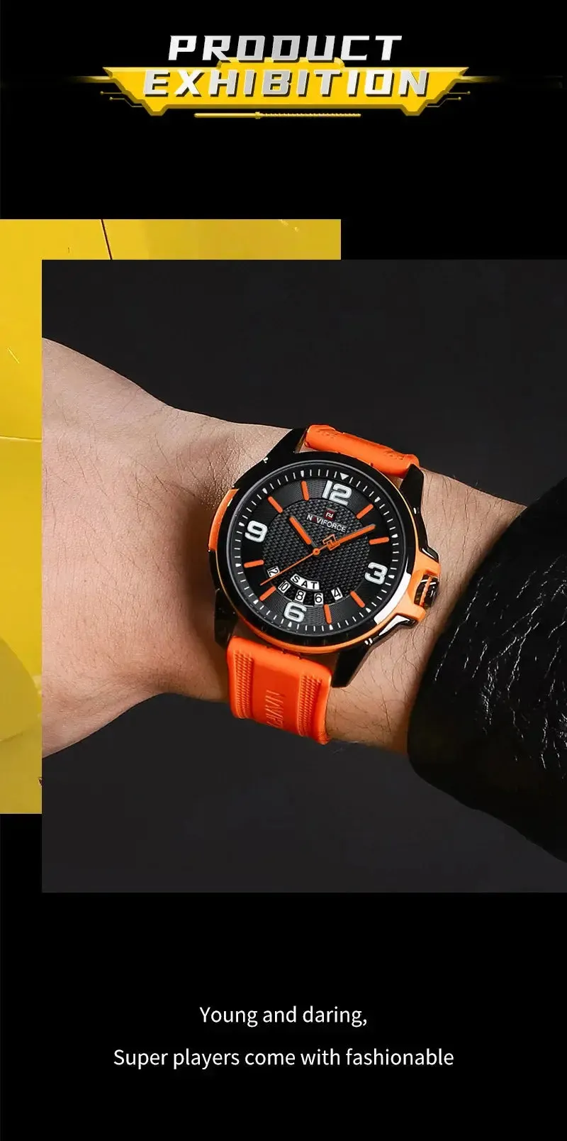 NAVIFORCE Creative TPU Strap Sports Wristwatch