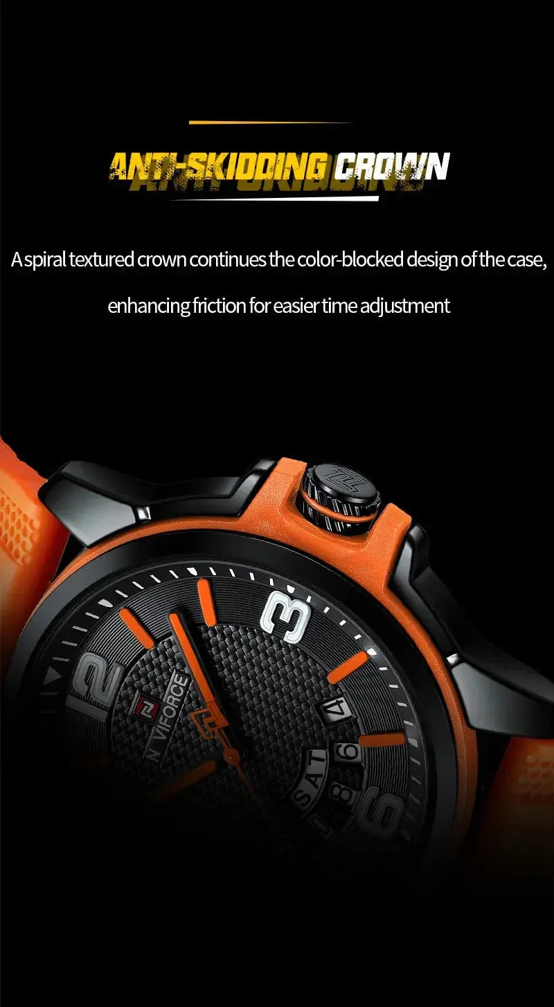NAVIFORCE Creative TPU Strap Sports Wristwatch