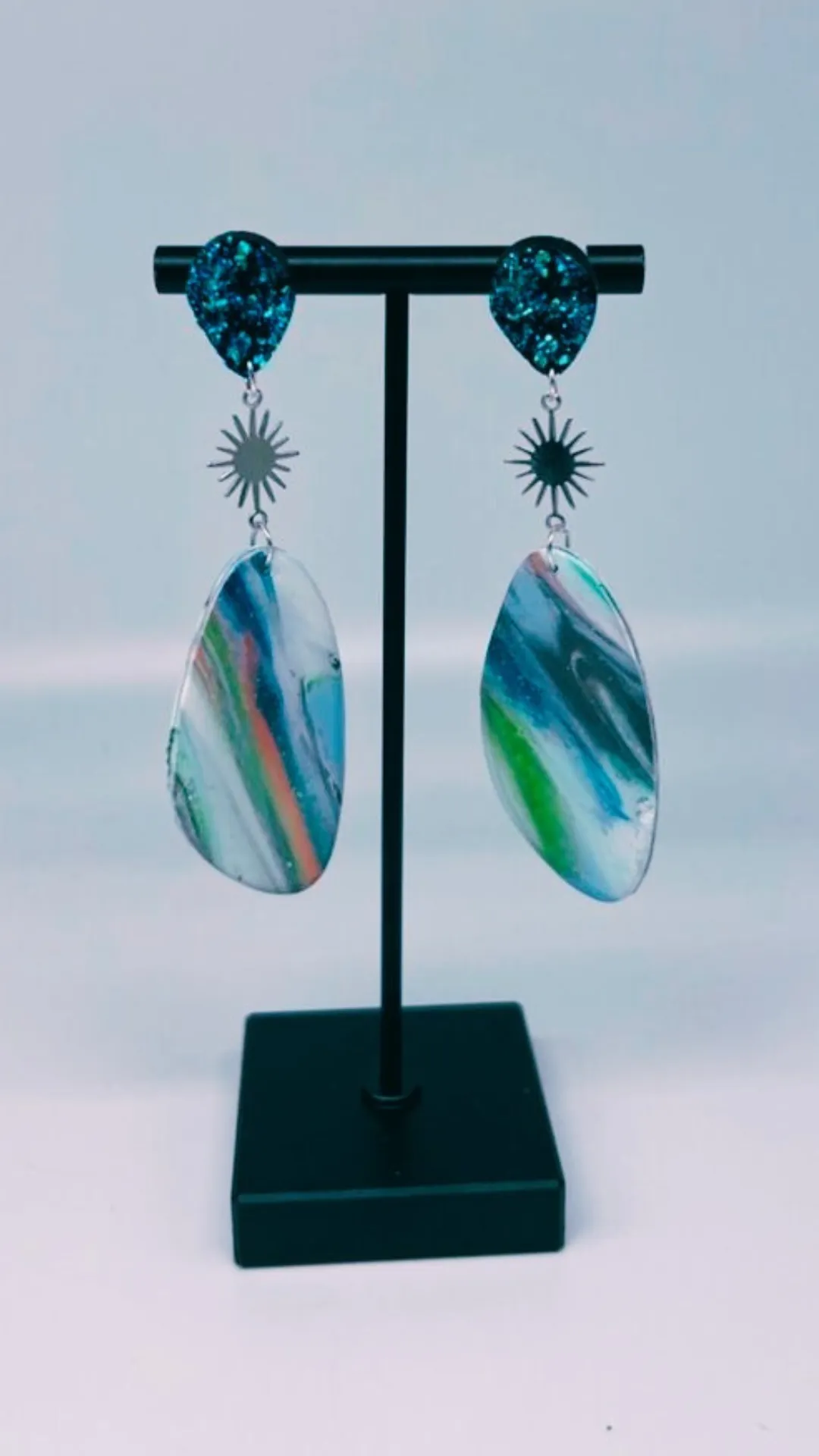 Ocean Eyes Clay Earrings