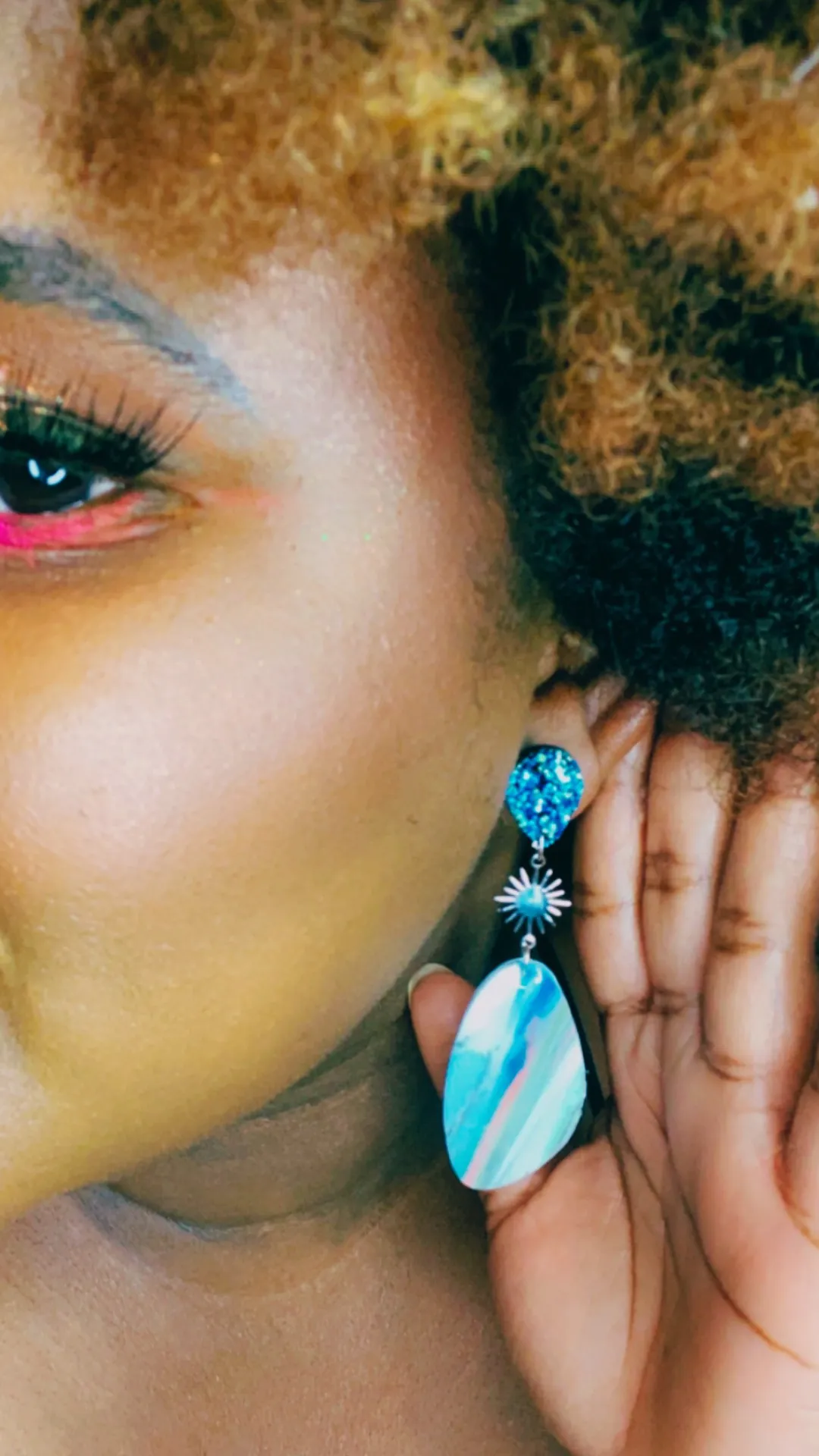 Ocean Eyes Clay Earrings