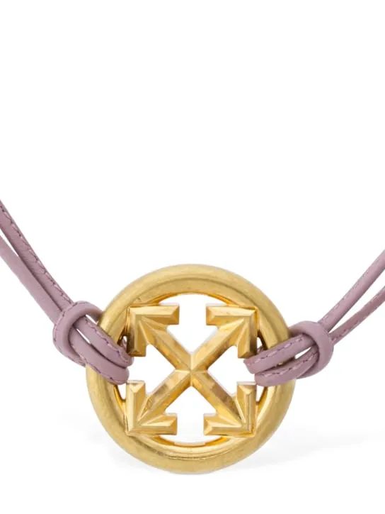 Off-White   Arrow leather necklace 