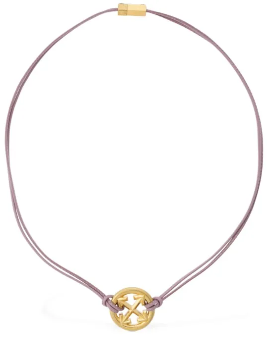 Off-White   Arrow leather necklace 