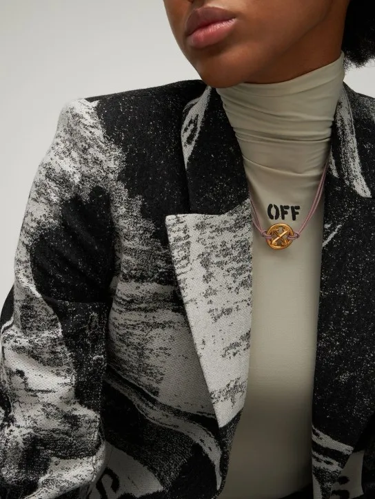 Off-White   Arrow leather necklace 