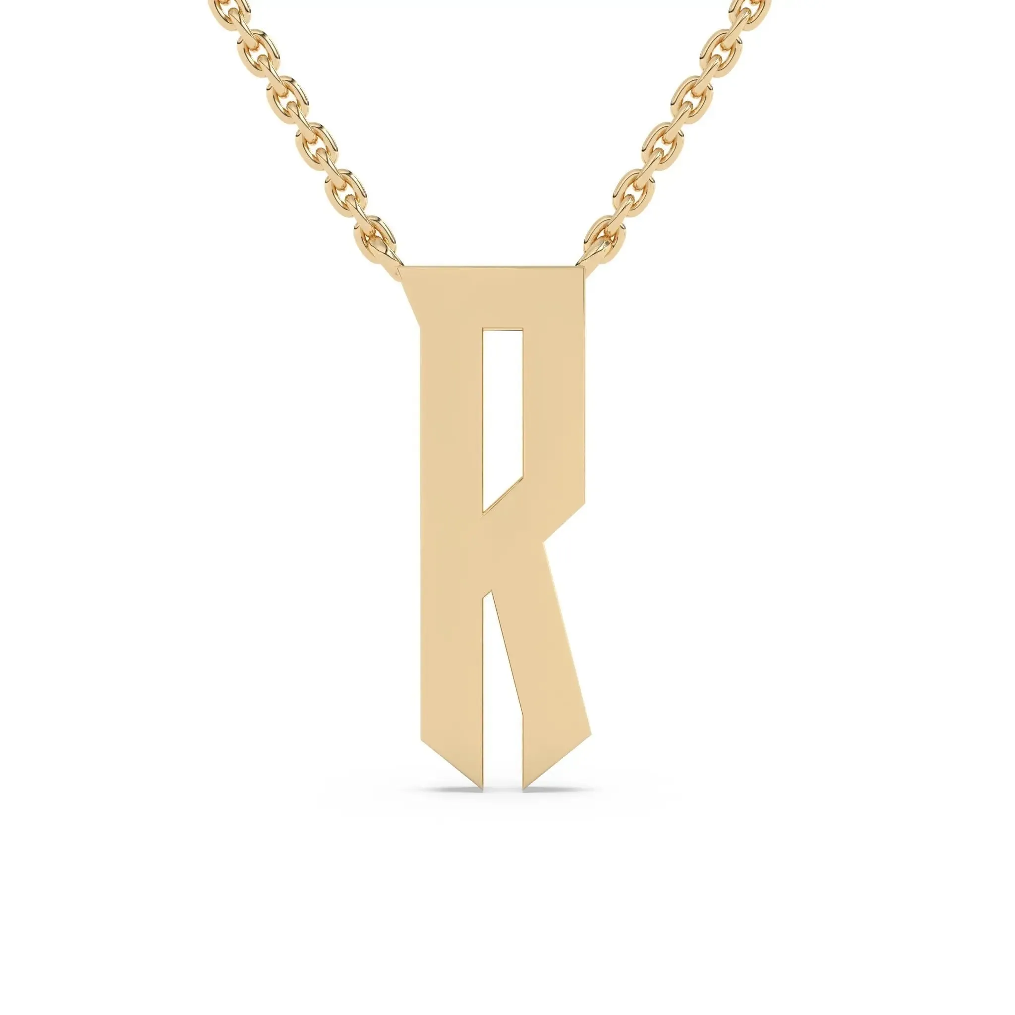 Old English Initial Necklace
