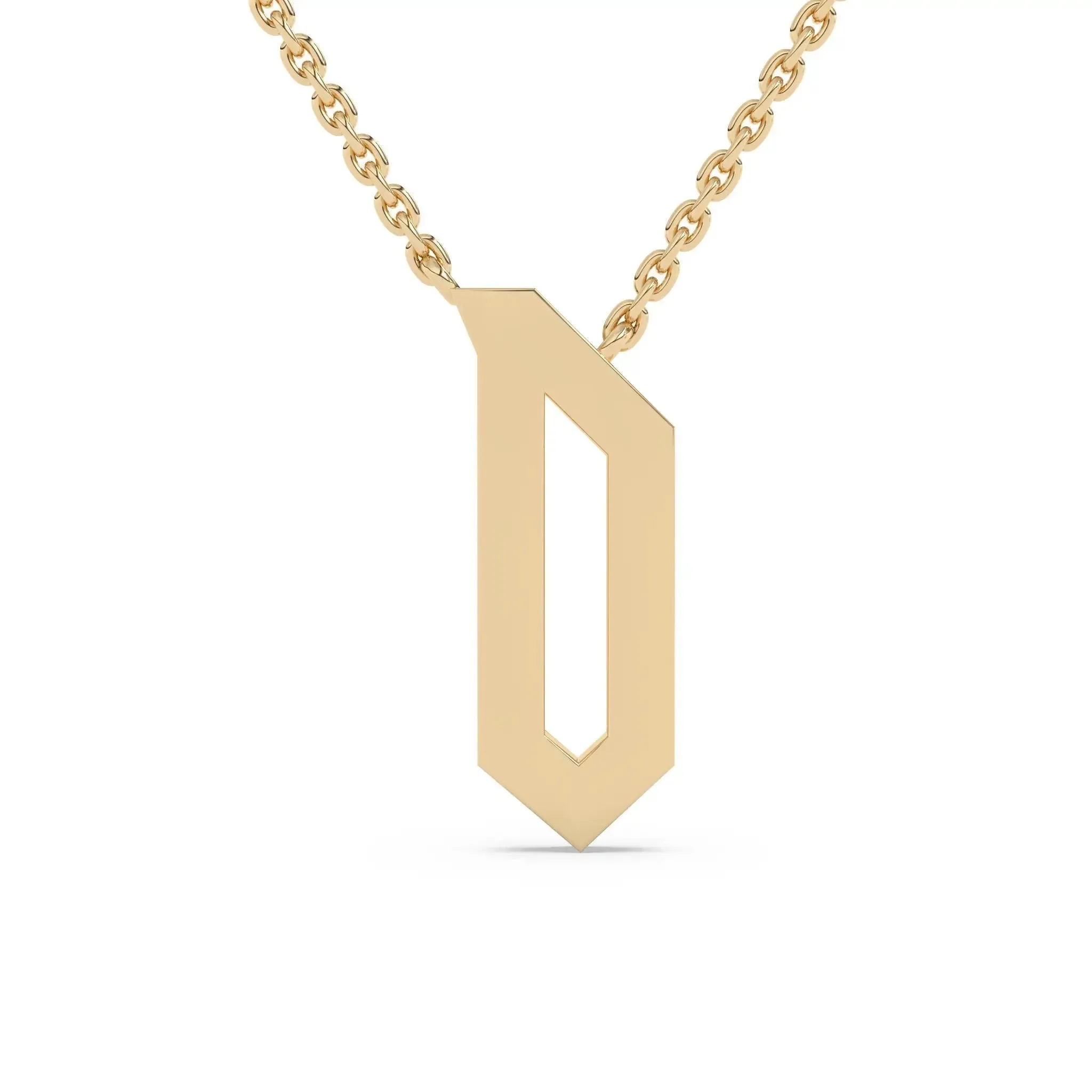 Old English Initial Necklace