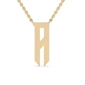 Old English Initial Necklace