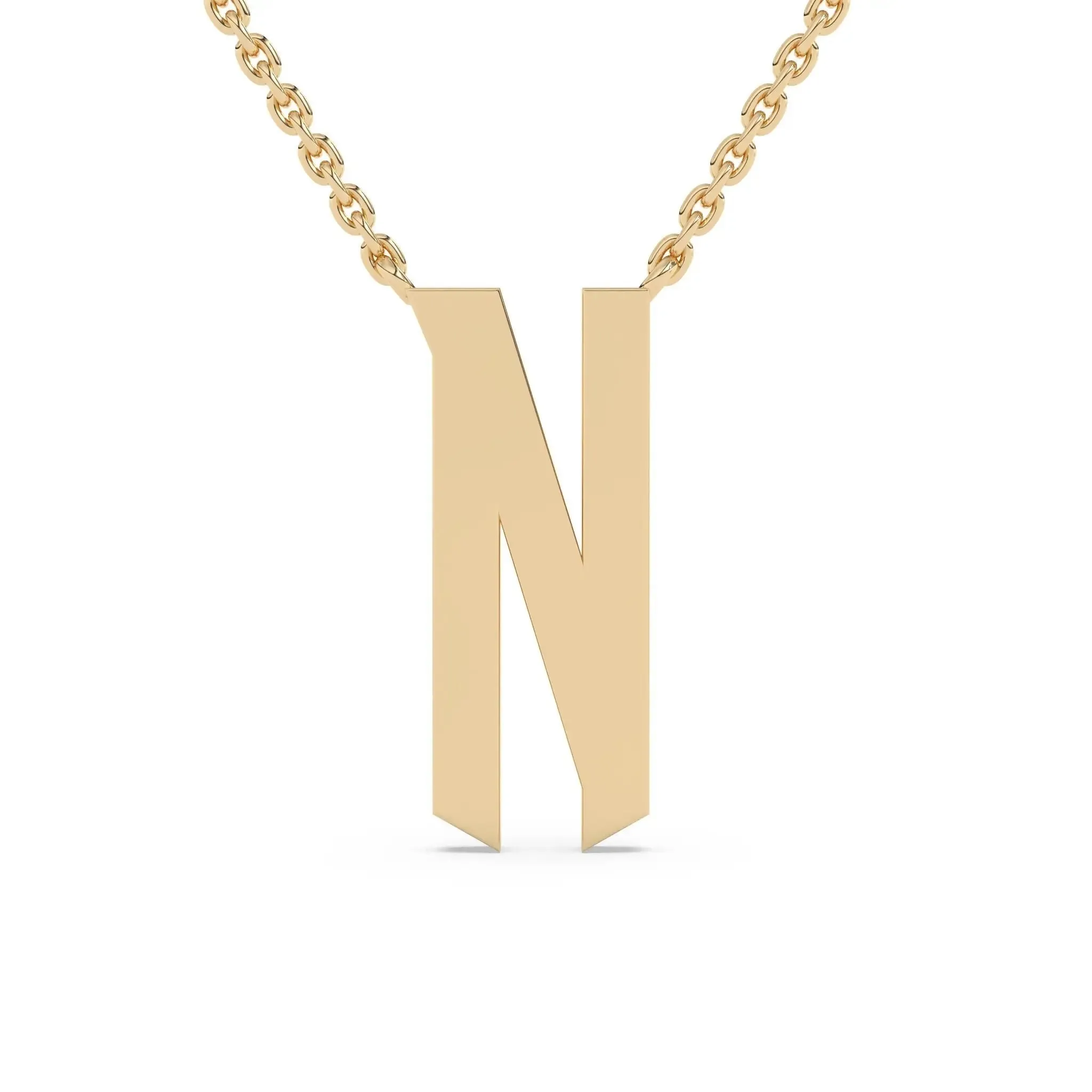 Old English Initial Necklace