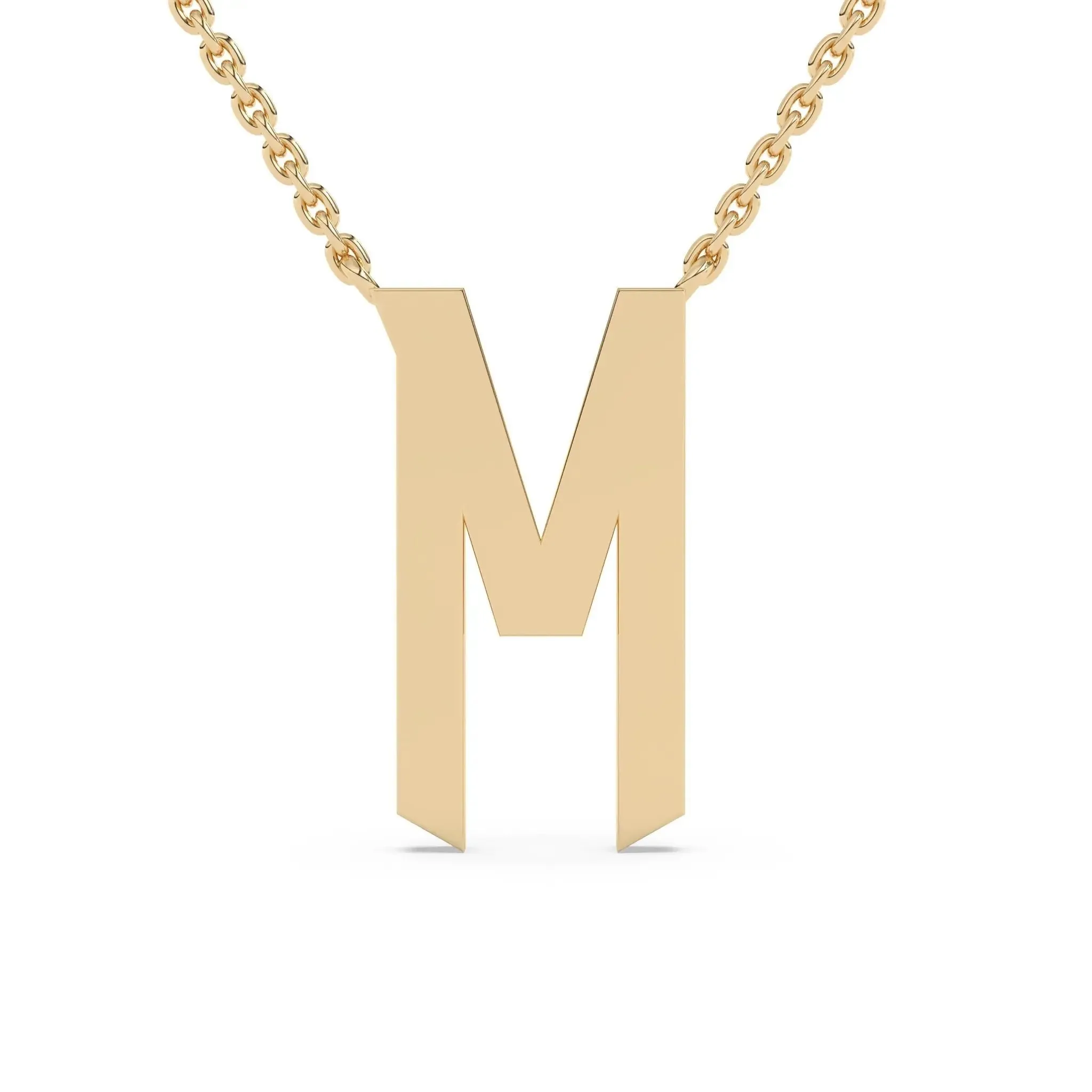 Old English Initial Necklace