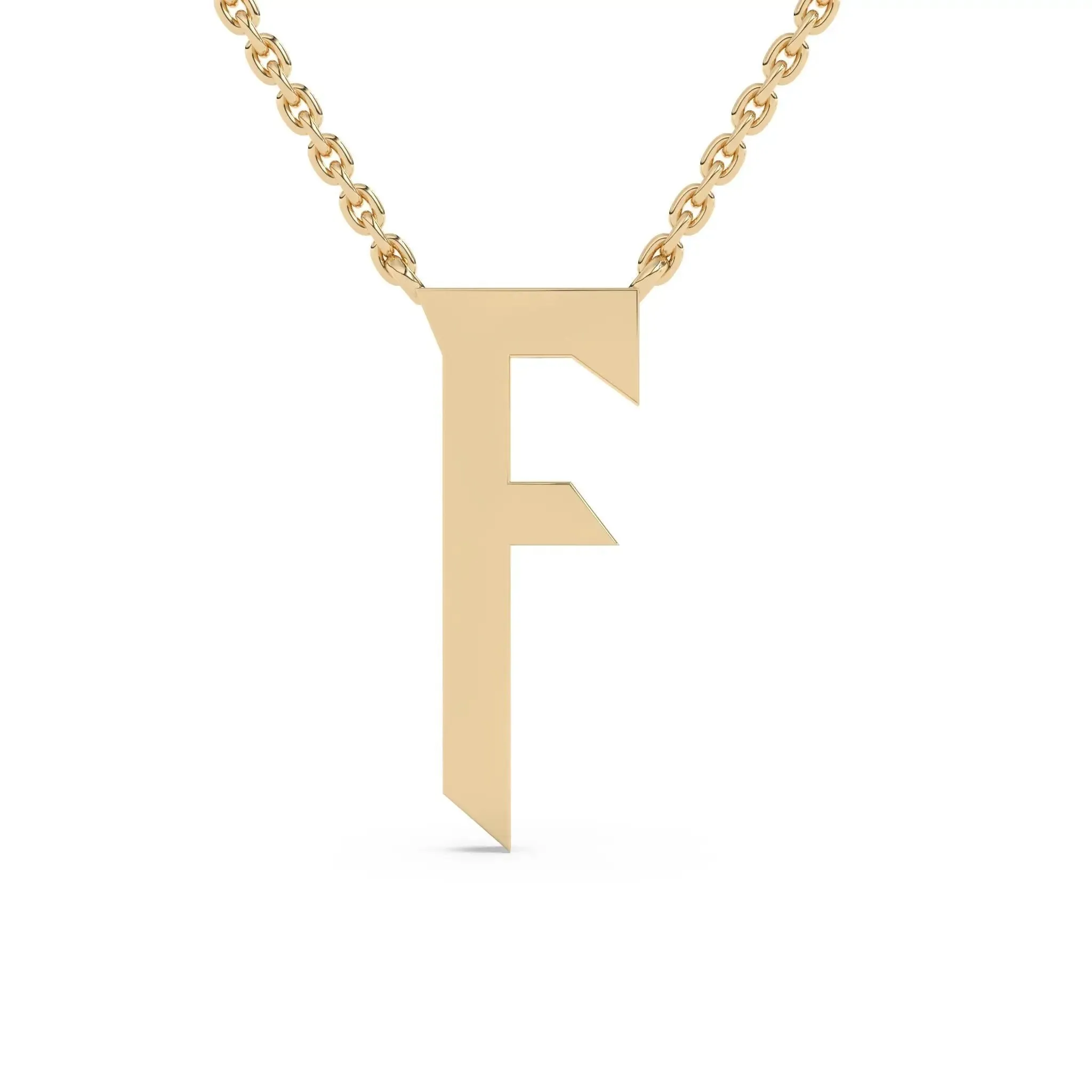 Old English Initial Necklace