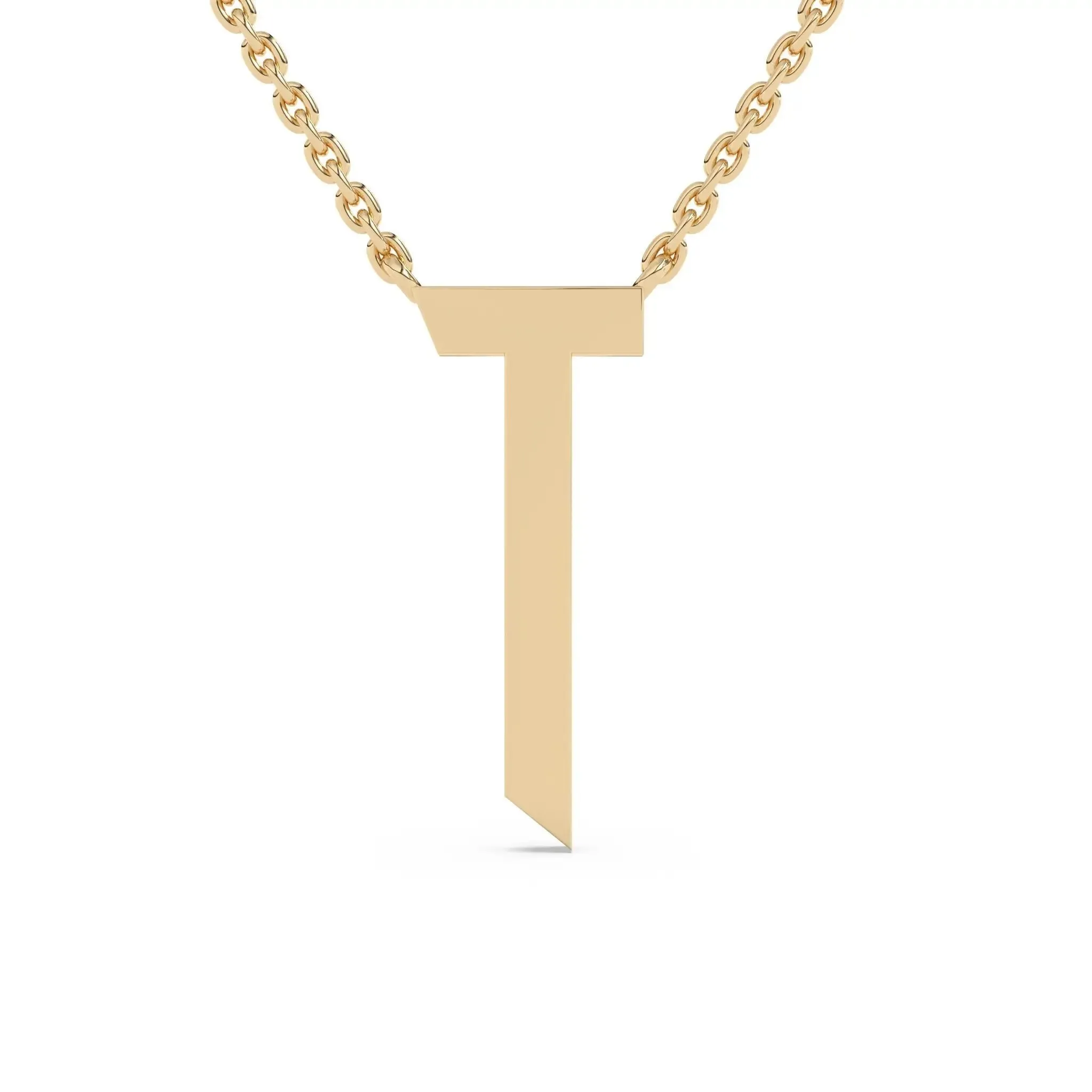 Old English Initial Necklace