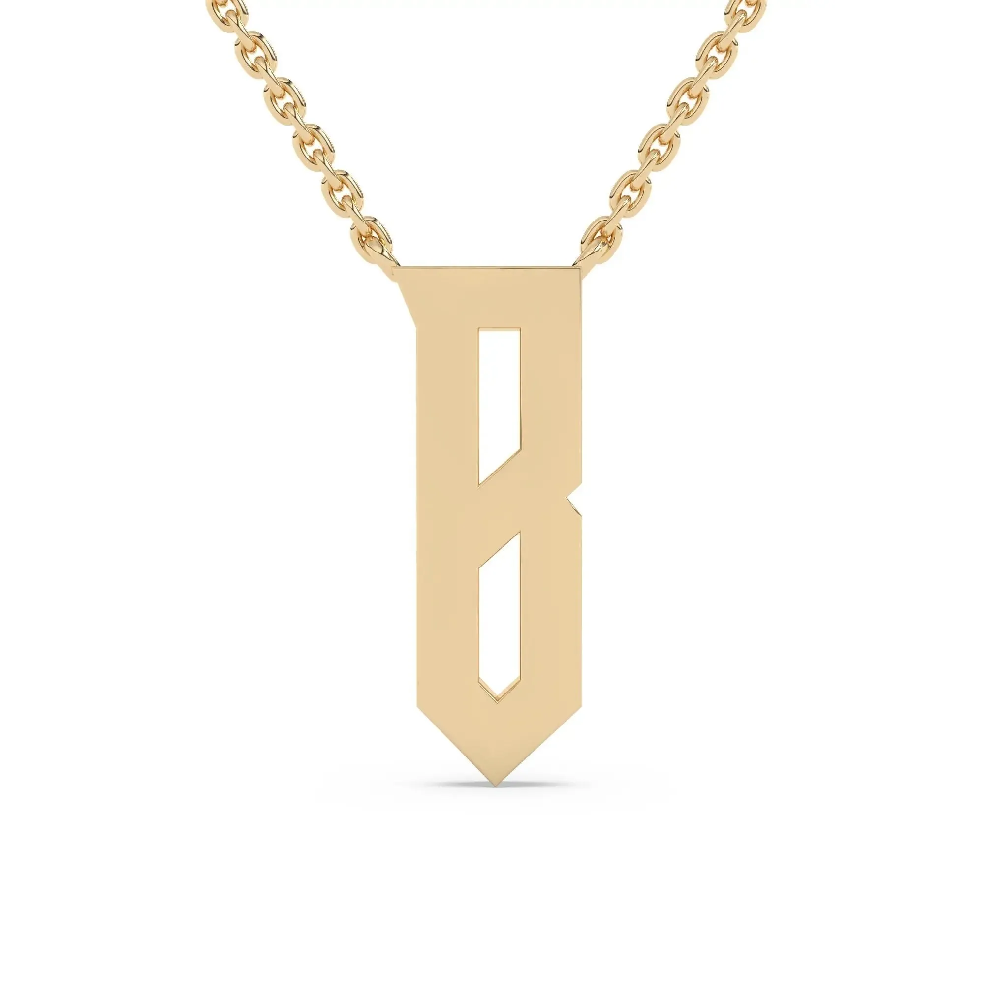 Old English Initial Necklace