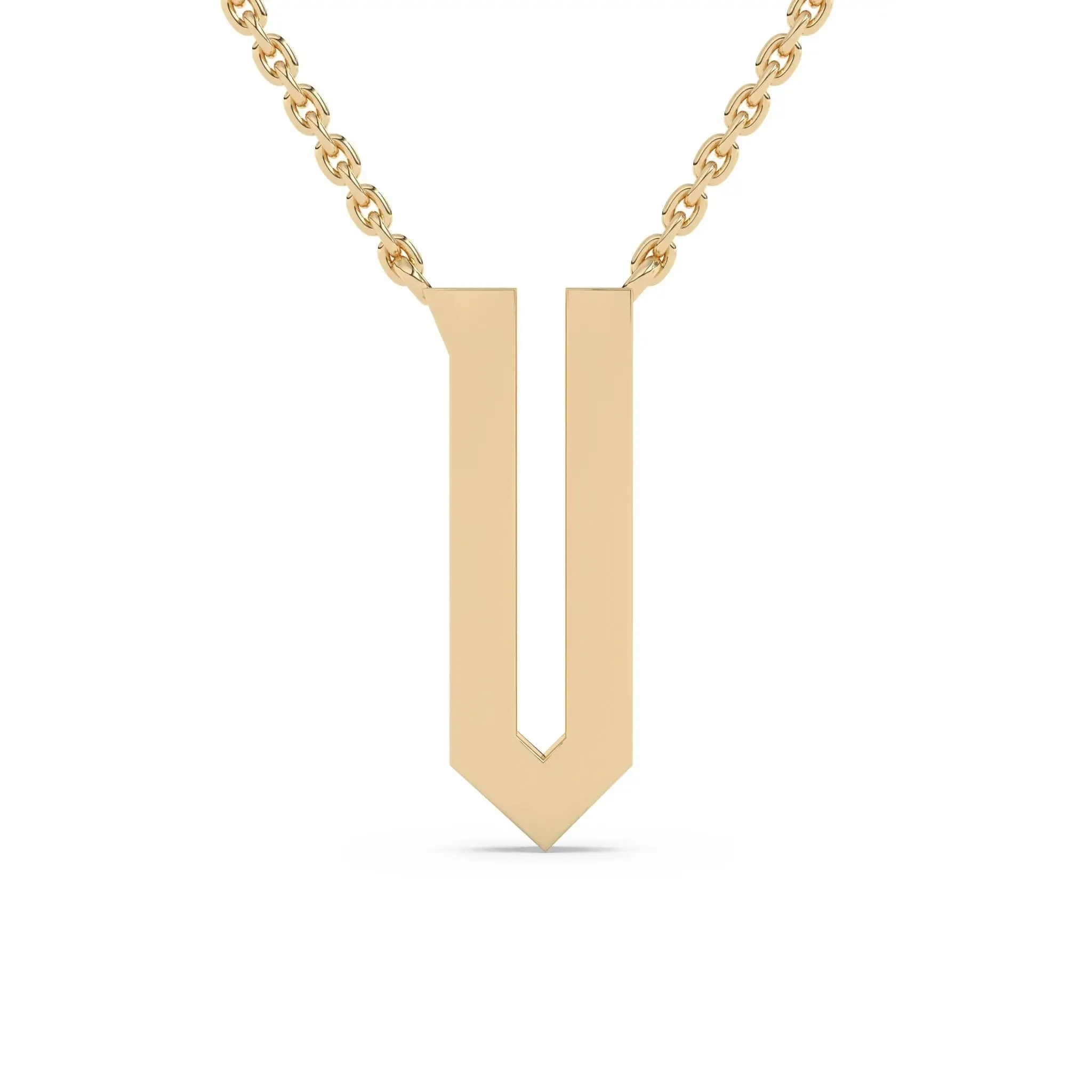 Old English Initial Necklace