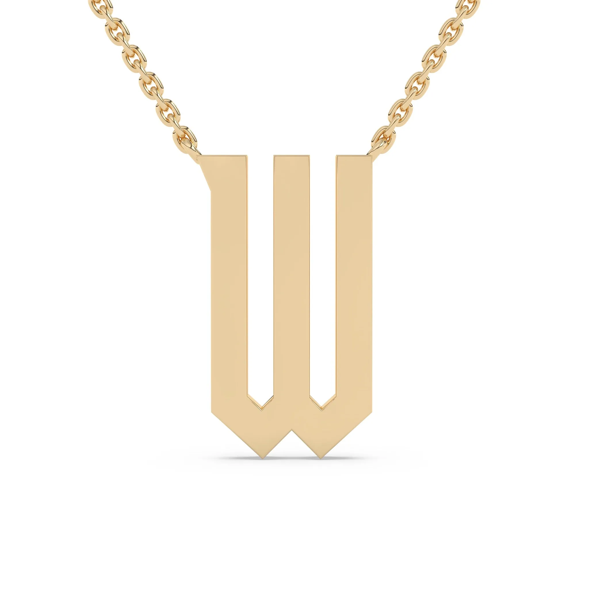 Old English Initial Necklace