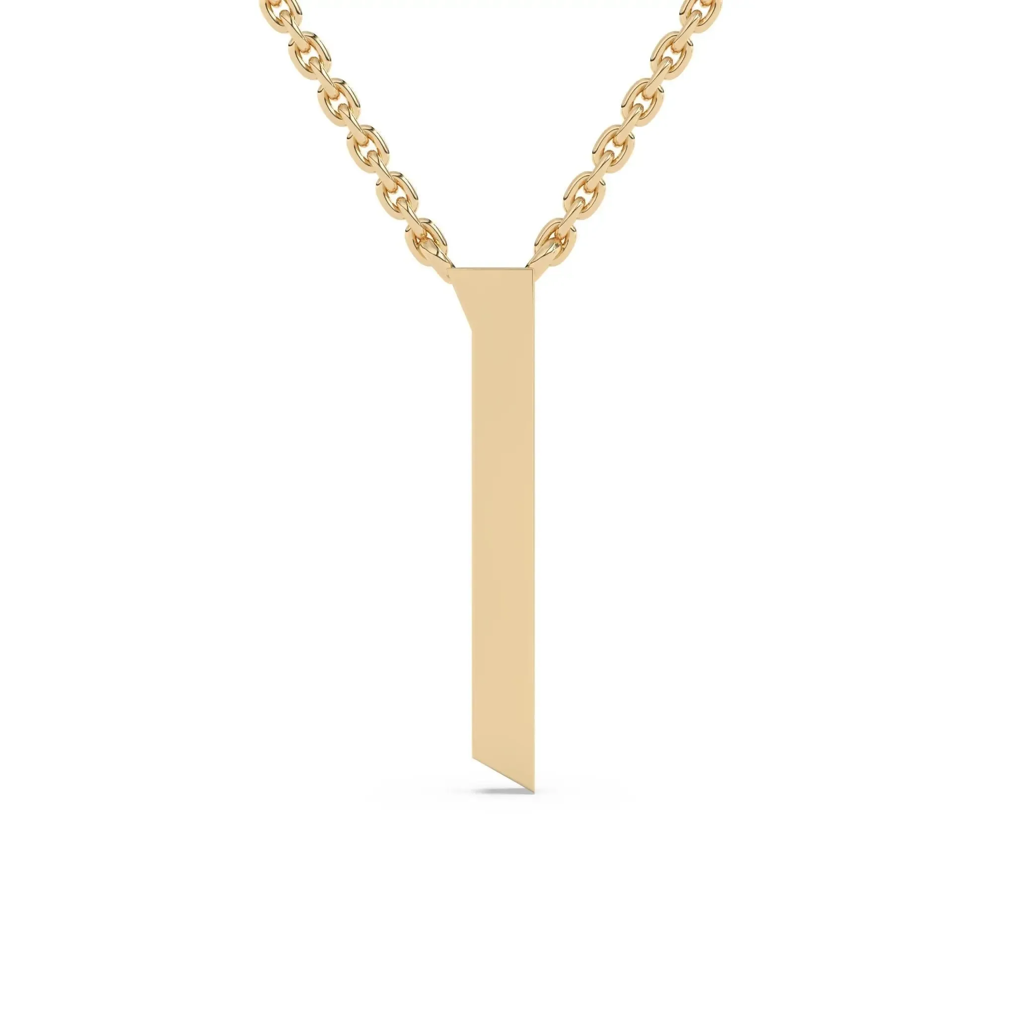 Old English Initial Necklace