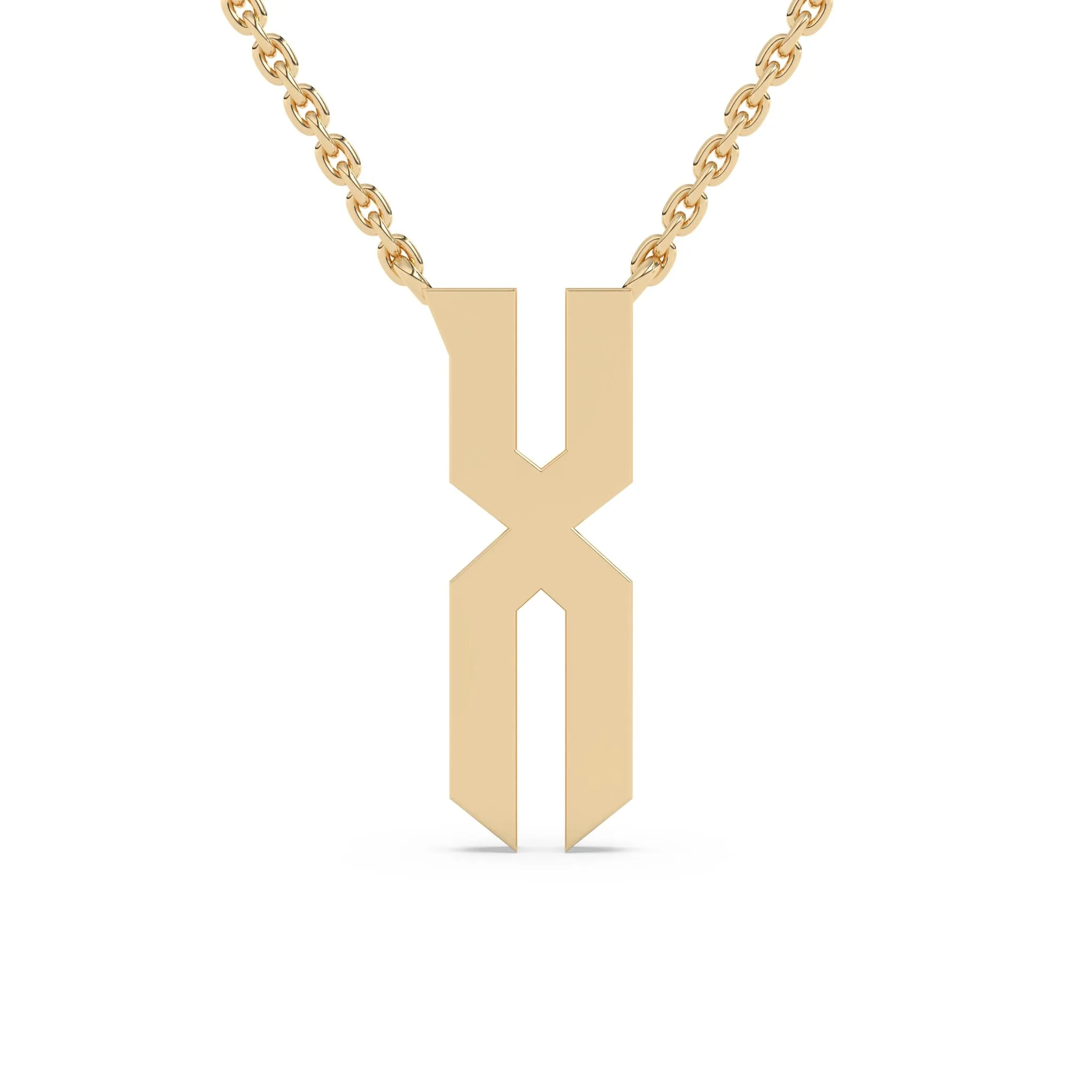 Old English Initial Necklace