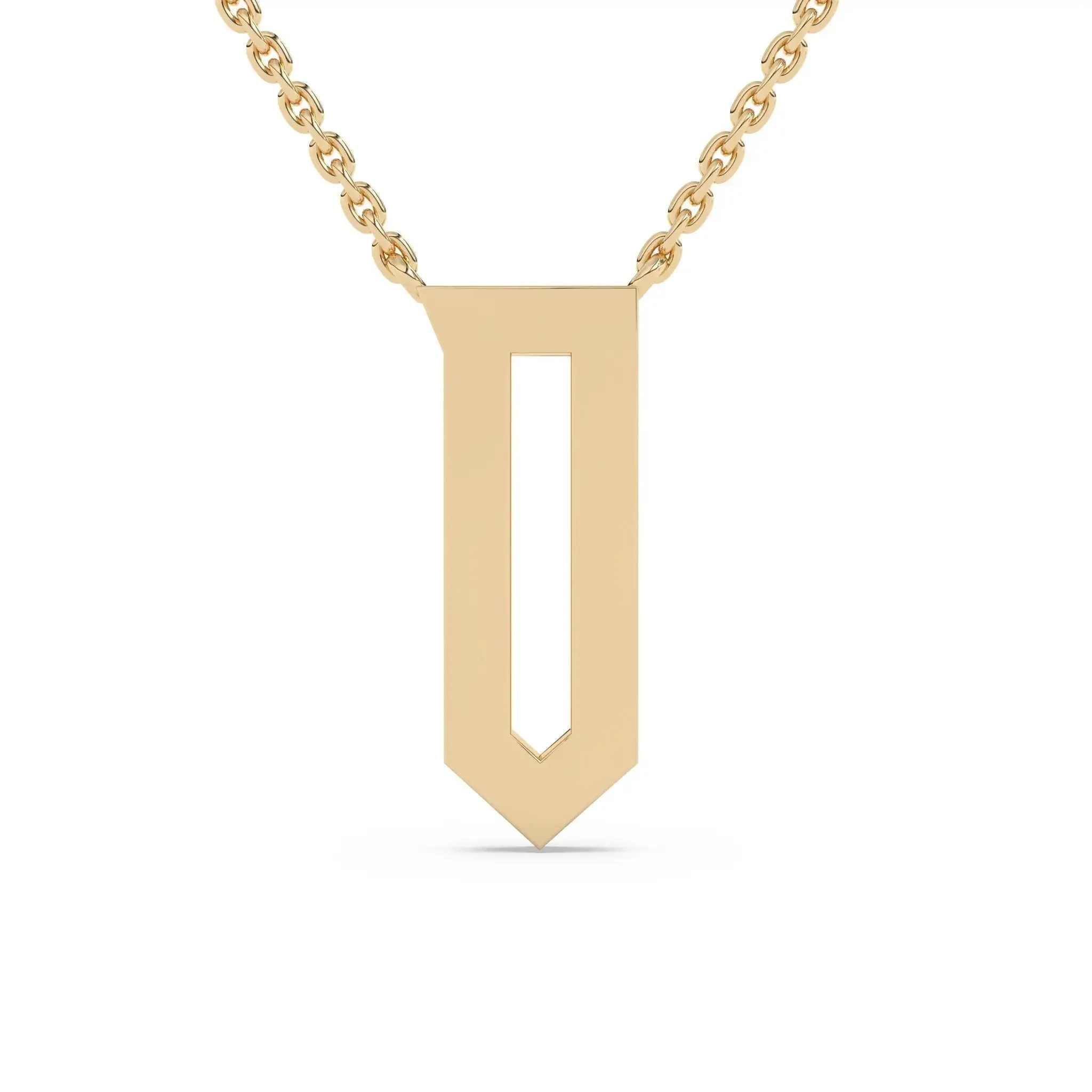 Old English Initial Necklace