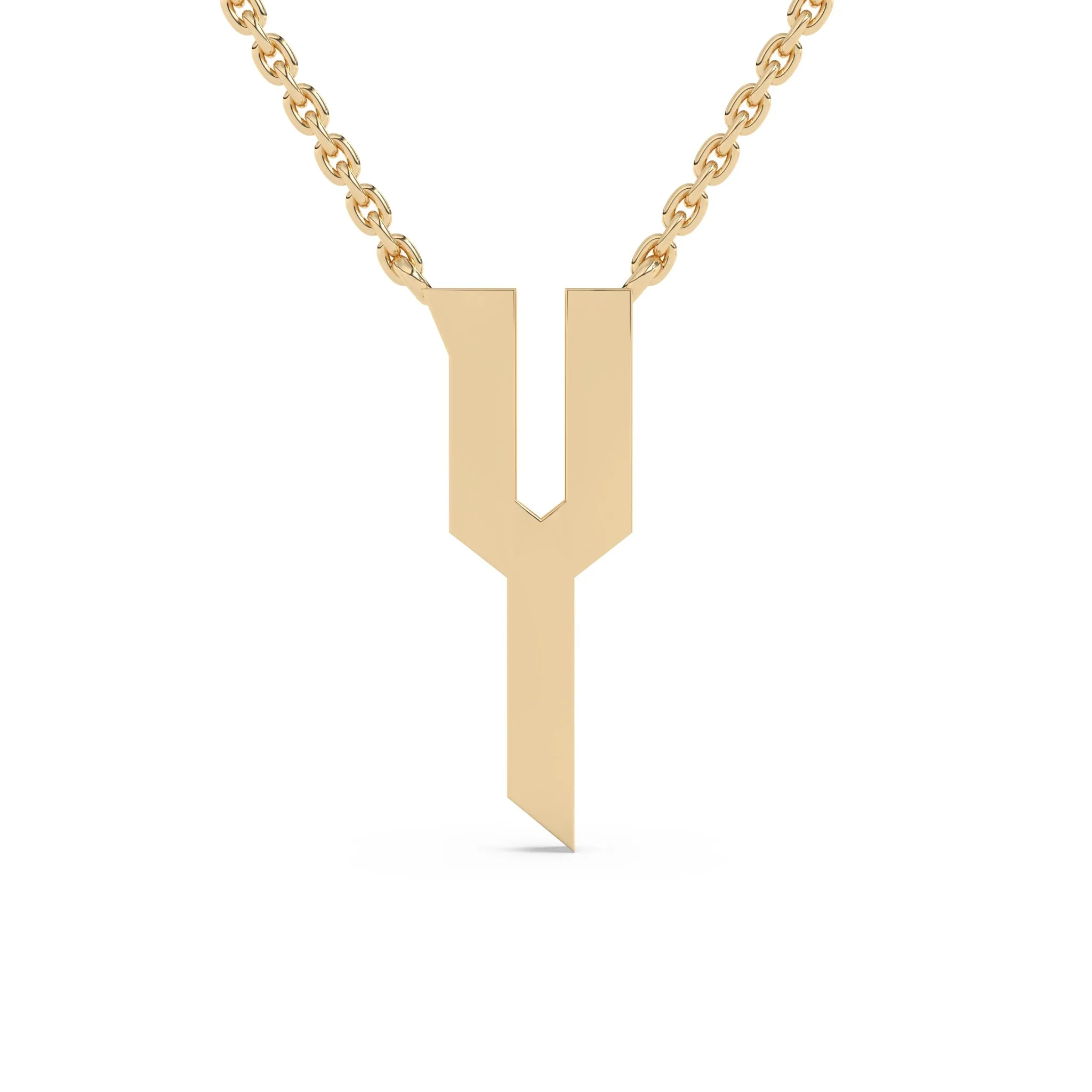 Old English Initial Necklace