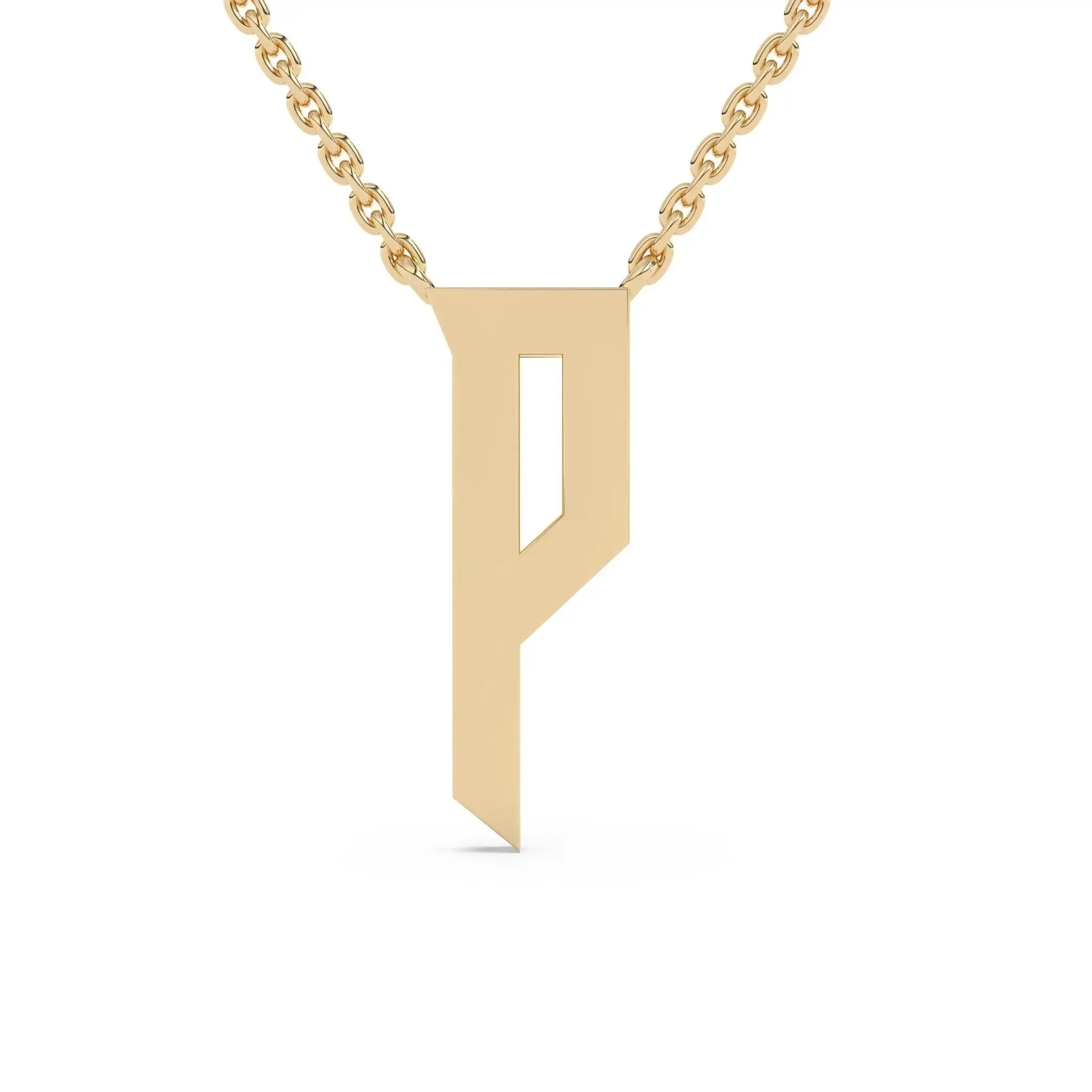 Old English Initial Necklace